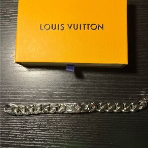Louis Vuitton Silver Chain Bracelet